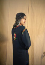 Multicolour Rayon Chikankari Kurta -Black - Image 2