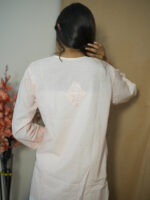 Cotton Chikankari Top – Light Almond - Image 2