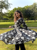 Chitralekha Screen Print Cotton  Anarkali Kurta - Image 4