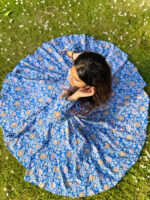 Nilakshi  Handblock  Cotton Anarkali Kurta