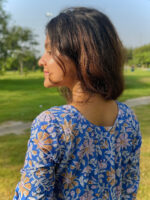 Nilakshi  Handblock  Cotton Anarkali Kurta - Image 2