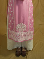 Nayantara Muslin Chikankari Kurti - Image 2
