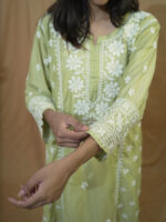 Nayantara Muslin Chikankari Kurti - Image 3