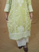 Nayantara Muslin Chikankari Kurti - Image 2
