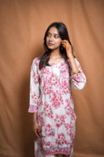 Ira Crape  Chikankari Kurta Pant Set